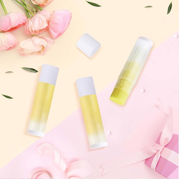 100 Pcs 5.5ml Bulk Empty Lip Balm Tubes Refillable Plastic Lip Gloss Container Travel Lipstick Tubes Chapstick Tubes Holder For DIY Homemade Lip Balm (clear)-VivaGrace Women
