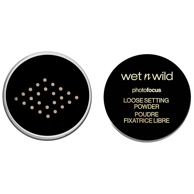 wet n wild Photo Focus Loose Baking Setting Powder, Highlighter Makeup, Suitable for All Skin Tones, Banana-VivaGrace Women