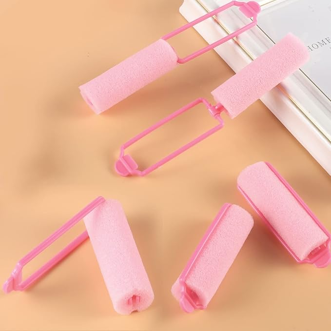 12 Pcs Foam Sponge Hair Rollers 2.4 Inch Hair Curlers to Sleep In Soft Sleep Rollers for Curls Style Heatless Curler Hair Christmas Party Hairstyles-VivaGrace Women