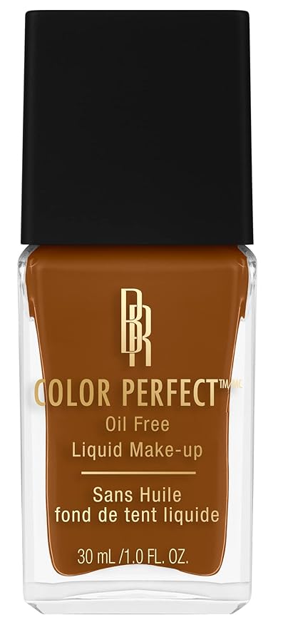 Black Radiance Color Perfect Liquid Full Coverage Foundation Makeup, Deep Amber, 1 Ounce-VivaGrace Women