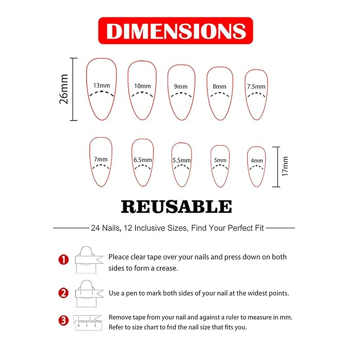 Almond Press on Nails Medium Length Fake Nails Sparkly False Nails with Stained Glass Windows Designs Ombre Artificial Nails Cute Stick on Nails for Women 24Pcs