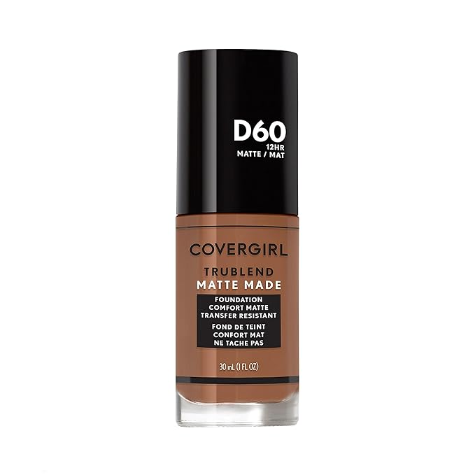 COVERGIRL TruBlend Matte Made Liquid Foundation, Toasted Almond, 1 Fl Oz (Pack of 1)-VivaGrace Women