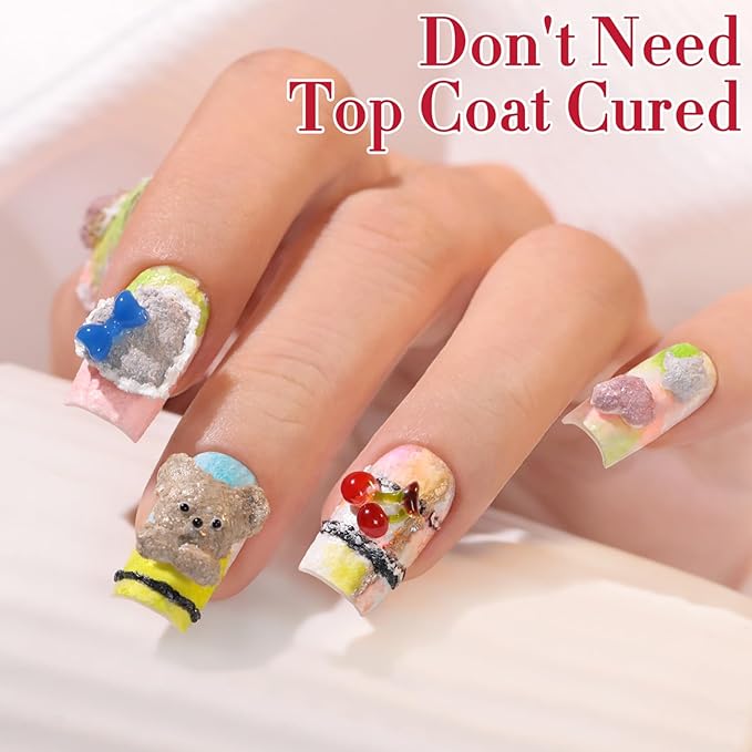 Double Rhythm 3D Nail Gel Solid Sculpting Gel for Nail Art Non-Sticky Hard Gel for Building Carving Molding Nail Extension Soak Off UV/LED Salon Home DIY 0.5 Oz (Gypsum Dark Gold)-VivaGrace Women