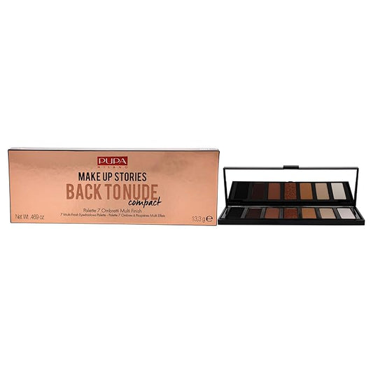 Pupa Milano Make Up Stories Eyeshadow Palette 001 Back To Nude - 7-Shade Shadow Collection with Matte, Satin, and Metallic Color Options - High Pigment Formula - Soft, Blendable Texture - 0.469 oz-VivaGrace Women