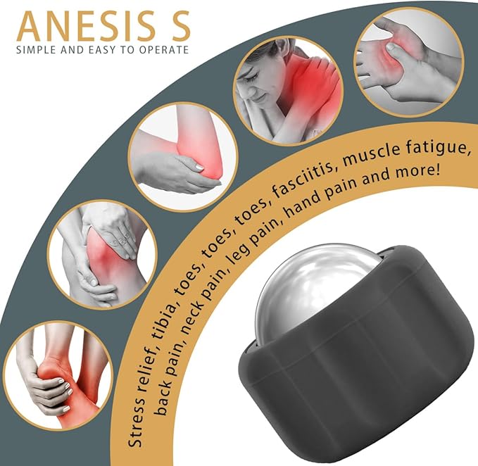 Cryosphere Cold Massage Roller Ball-FSA Eligible-Massage ice Ball, Cold and Hot Massage Ball, Lymphatic Drainage Massager, Massage Roller Ball, Plantar Fasciitis Release Ball-VivaGrace Women