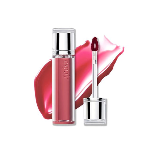 Espoir Couture Lip Tint Glaze #8 Petal Punch 0.14oz | Volumizing Lip Stain with Syrupy Shine | Long-Lasting & Vibrant Color for Radiant Lip Look | Moisturizing & Glossy Lip Tint | Korean Lip Makeup-VivaGrace Women