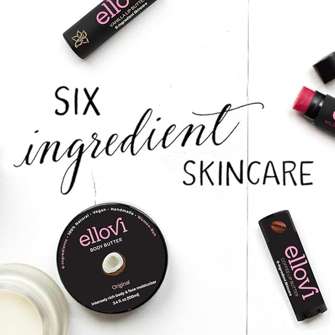 Natural Lip Butter Lip Balm - Coffee - Pure Enough to Eat - Made With Just 6 Vegan Ingredients - Moisturizing Lip Care for All Day Hydration-VivaGrace Women
