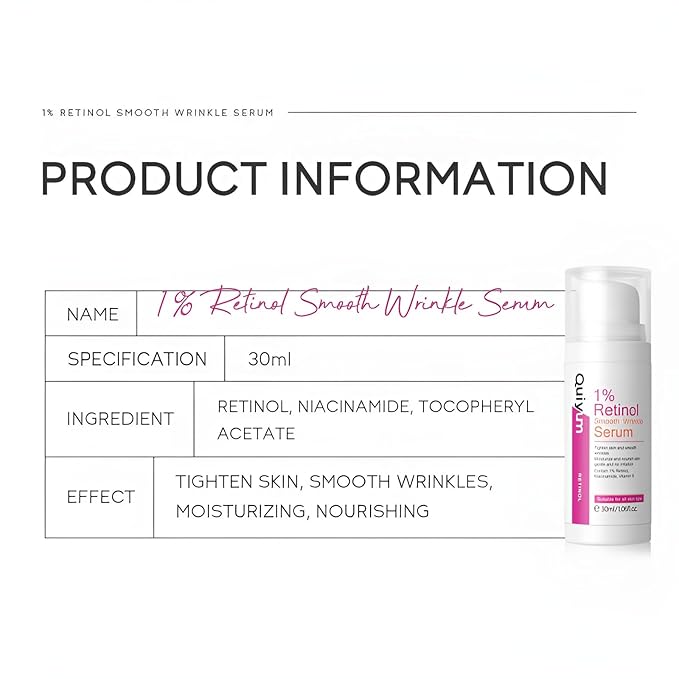 1% Retinol Serum for Face, Facial Serums for Anti Aging with Retinol, Niacinamide & Vitamin E for Fine Lines, Wrinkles & Dark Spots, Daily Skincare to Smooth & Firm Skin, 1.06 fl. oz, Pack of 2-VivaGrace Women