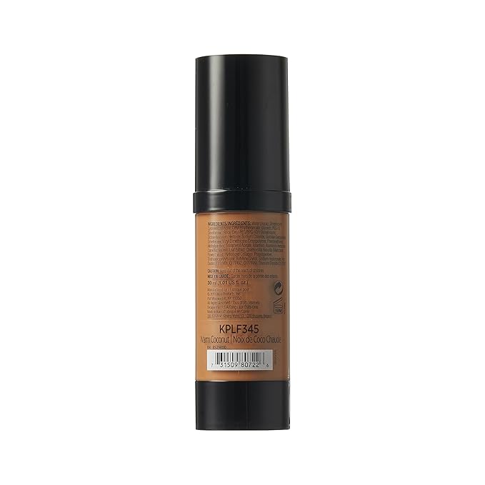 Kiss New York Professional Liquid Foundation - Lightweight and Hydrating Formula, Natural Finish, Control Shine, Cover Pores, Medium to Full Coverage, Green Tea Extract (Warm Coconut)-VivaGrace Women