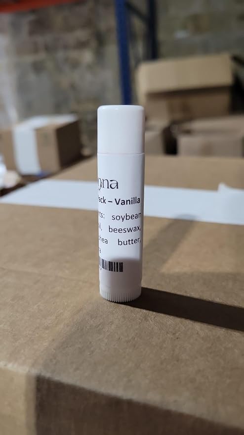 Lip Balm Bulk Unlabeled - Made in USA Bulk Chapstick - Natural Ingredients Vitamin E Shea Butter - Custom Chapstick Bulk For Party & Wedding Favors (50 Count, Vanilla)-VivaGrace Women