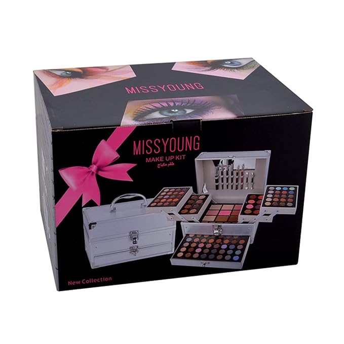 All-in-One Makeup Gift Set Carry All Makeup Kit Women Full Kit With Makeup Bag Lipgloss Lipstick Concealer Blush Foundation Face Powder Eyeshadow Palette Cosmetic Palette #8-VivaGrace Women