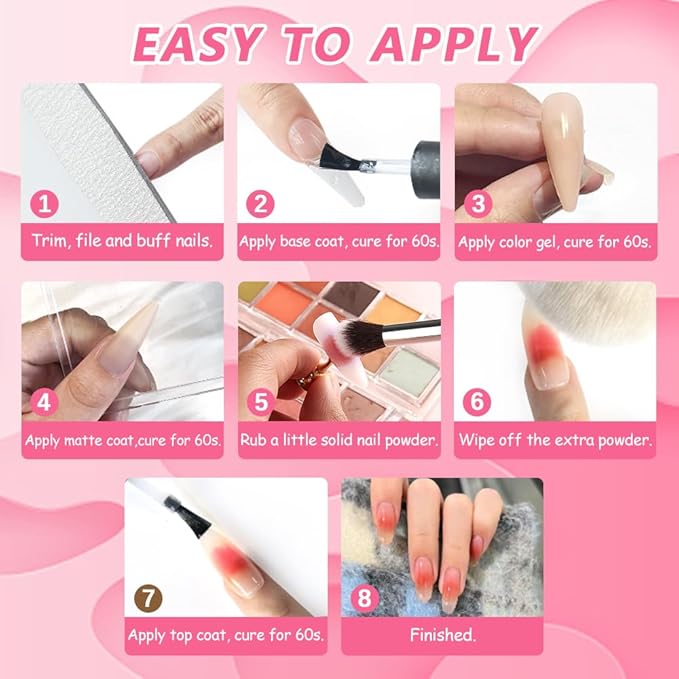 18 Colors Neon Phosphor Solid Pigment Powder Set for Ombre Nails, Fluorescent Nail Pigment Glitter Iridescent Rubbing Dust with Nail Ombre Brush for Gradient Nail Art Manicure DIY Accessories-VivaGrace Women