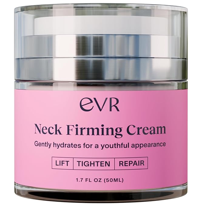 Anti-aging Neck Firming Cream with Collagen & Hyaluronic Acid - Made in USA with Natural & Organic Ingredients Face Neck and Chest Tightening Moisturizer (Classic)-VivaGrace Women