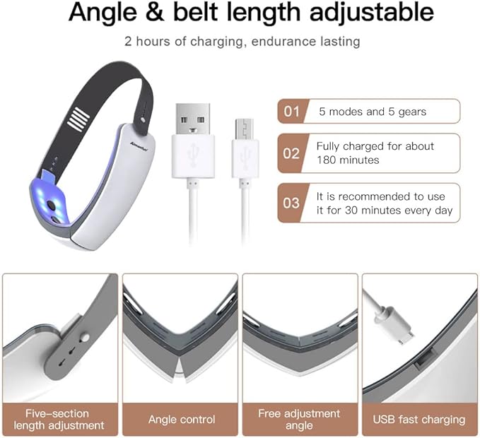 V-Face Electric Double Chin Device,Facial Lifting Machine with Intelligent Remote Control-VivaGrace Women