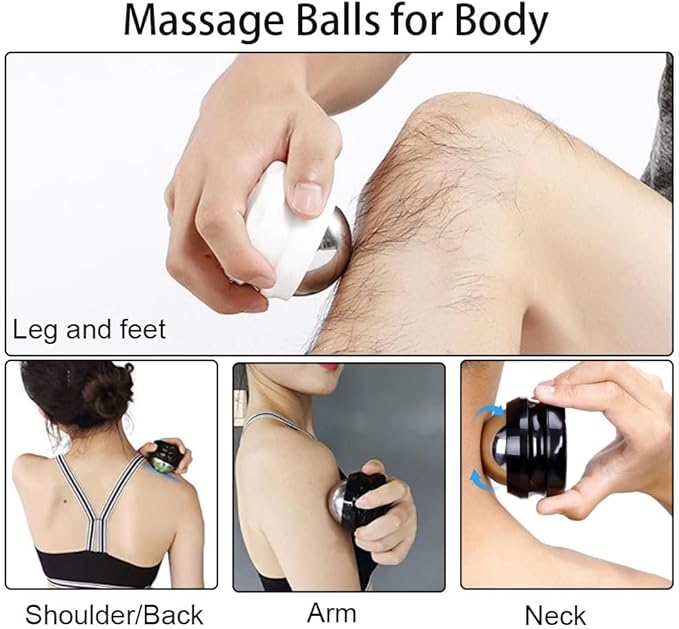 Cold Massage Roller Ball - Gifts for Boyfriend Him Men Women, Stays Cold for 6 Hours, Muscle Recovery Tools,Personal Care Massage Essentials,Rapidly Relieve Muscle Pain and Tension-VivaGrace Women
