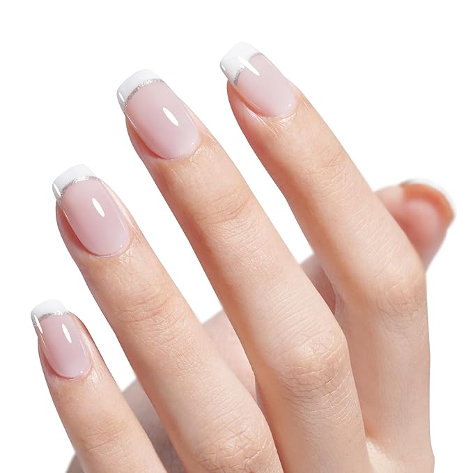 AILLSA 5+2 Nude Gel Polish Set Pink Milky White Jelly Gel Nail Polish with Base and Top Coat Neutral Sheer Colors Translucent Gel Polish for French Manicure Soak Off U V Gel Starter Kit DIY at Home