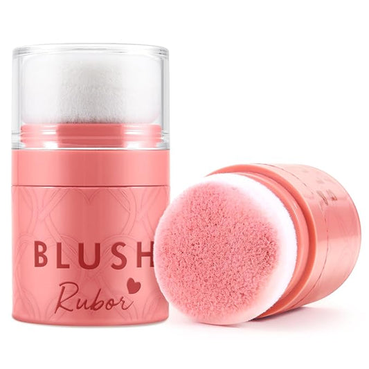 Boobeen Loose Blush Powder Air Cushion Blush, Face Blusher Cheeks Powder, Natural Highly Pigmented Soft Blush Makeup Long Lasting, Matte Finish-VivaGrace Women