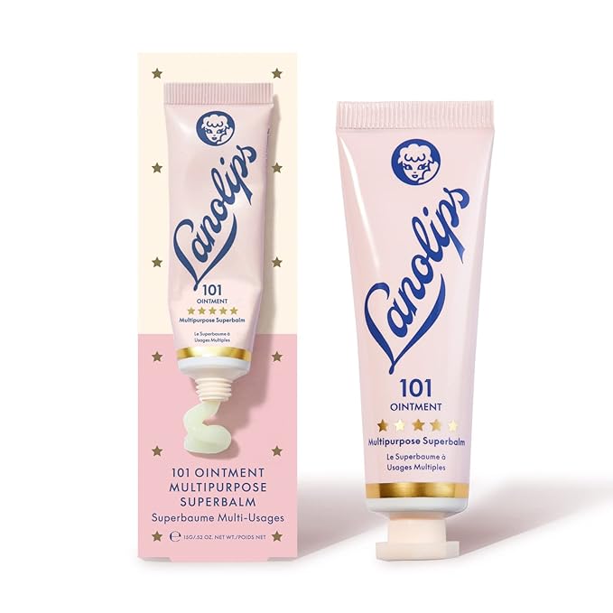 Lanolips 101 Ointment Multi-Balm, Original Superbalm - Contains Pure Lanolin Oil for Smooth, Hydrated & Healthy Lips - Natural Lip Balm for Dry Lips, Cuticles & More (0.52 oz)-VivaGrace Women