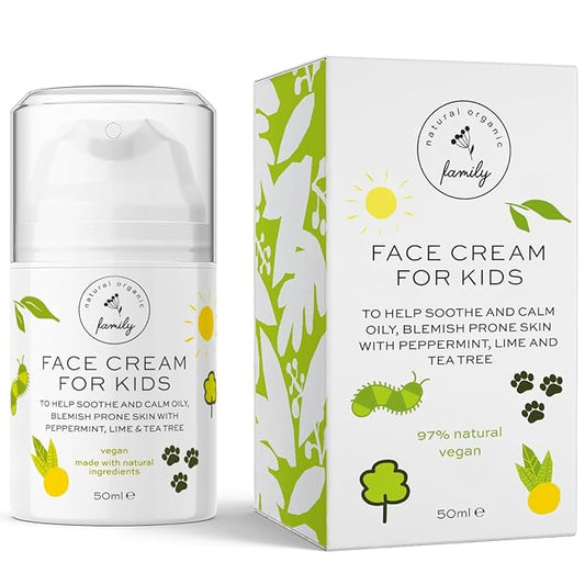 Face Moisturizer with Hyaluronic Acid Face Cream for Kids - Facial Cream & Gentle Moisturizer with Strawberry Extract & Vitamin E - Daily Facial Cream Moisturizer for Dry & Sensitive Skin 50ml-VivaGrace Women