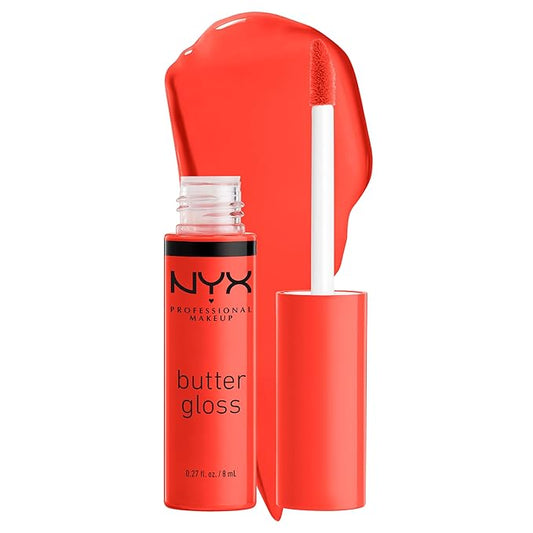 NYX PROFESSIONAL MAKEUP Butter Gloss, Non-Sticky Lip Gloss - Orangesicle (Orange)-VivaGrace Women