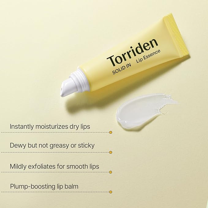 Torriden SOLID In Ceramide Lip Essence 0.37 Oz. (Pack of 2) - Moisturizing Lip Balms for Glowy, Dewy, Plumped, and Radiant Lip - Organic Jojoba Seed Oil, Ceramides, and Fuligo Wax - Korean Skin Care-VivaGrace Women