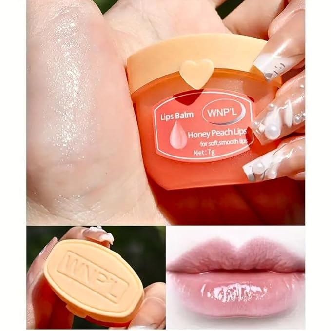 Moisturizing Lip Balm - Honey Peach Lips, 1 Count (Pack of 1)-VivaGrace Women