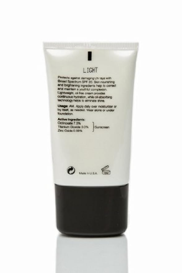 Brightening Color Correcting CC Cream SPF 20 mediam coverage - 4 in 1 - Foundation sunscreen anti aging moisturizer (Light)-VivaGrace Women
