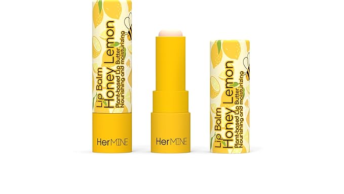 HerMINE Lip Balm Plant-based Lip Butter 3 Pack Nourishing Moisturizing LipBalm LipButter Long Lasting Delicious Flavors Intense Hydration-VivaGrace Women