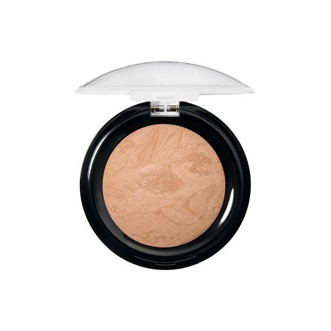 LAURA GELLER NEW YORK Award-Winning Baked Balance-n-Brighten To Go Travel Size Color Correcting Powder Foundation - Golden Medium - Buildable Light to Medium Coverage - Demi-Matte Natural-VivaGrace Women