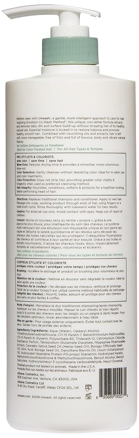 Unwash Bio-Cleansing Conditioner - Gentle, Hydrating Co-Wash Cleansing Conditioner, Sulfate & Paraben Free, for Curly, Coily & Dry Hair, 33.8 fl oz-VivaGrace Women