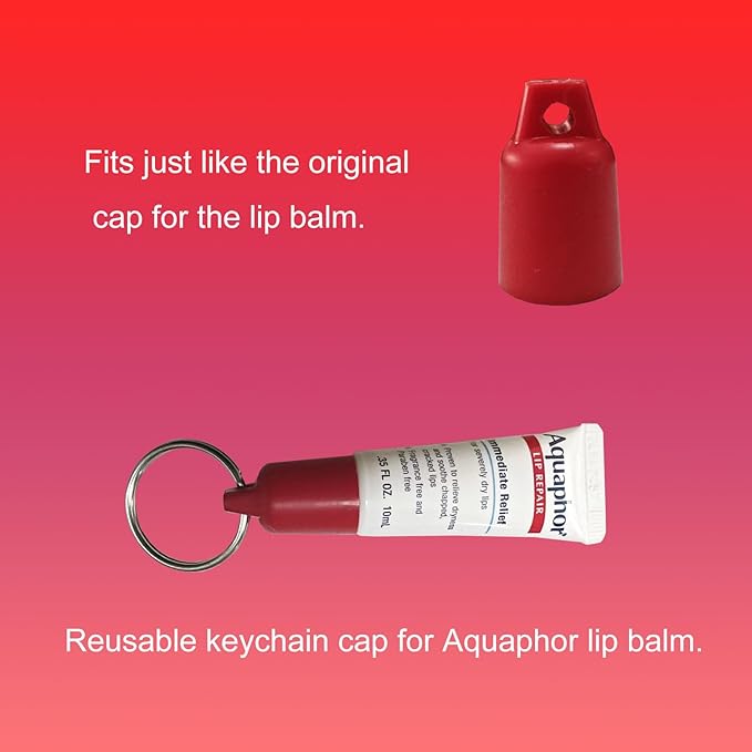 PIAOLGYI Cover for Aquaphor Lip Repair,Compatible with Aquaphor Lip Balm 0.35 FL OZ (ONLY Cover) (Red)-VivaGrace Women