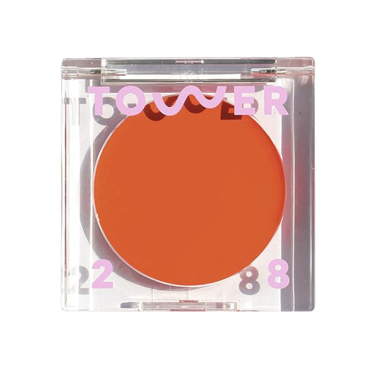 Tower 28 Beauty BeachPlease Cream Blush for Cheeks and Lips - Multi-Purpose Lip and Cheek Tint in Orange Blush - for Sensitive Skin – Color GOLDEN HOUR, Luminous Finish-VivaGrace Women