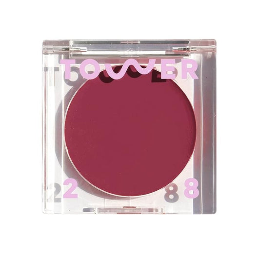 Tower 28 Beauty BeachPlease Cream Blush for Cheeks and Lips - Multi-Purpose Lip and Cheek Tint in Berry Blush - for Sensitive Skin – Color AFTER HOURS, Luminous Finish-VivaGrace Women