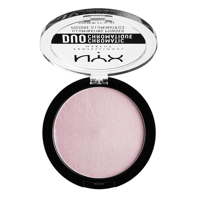 NYX PROFESSIONAL MAKEUP Duo Chromatic Illuminating Powder, Lavender Steel-VivaGrace Women