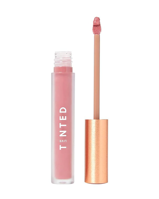 Live Tinted Huelip Liquid Lip Crème - Weightless, Long-Lasting Liquid Lip with Hyaluronic Acid and Jojoba Oil For a Soft, Comfortable, Moisturized Finish - 0.09 fl oz - Dusty Rose-VivaGrace Women