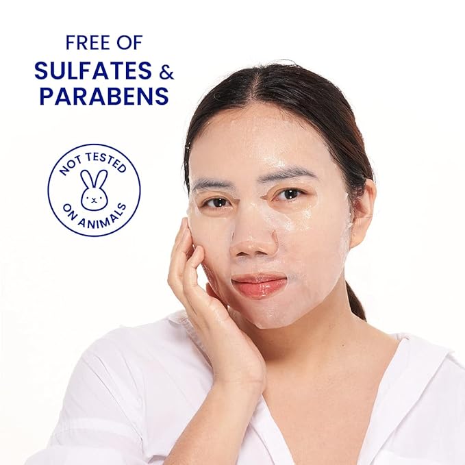 FACETORY K Beauty Face Mask Skin Care - ACE THAT FACE FIRMING COLLAGEN Sheet Mask with Collagen & Mushroom Extract | Collagen Face Mask Plumping Glowing Skin (5 Pack)-VivaGrace Women