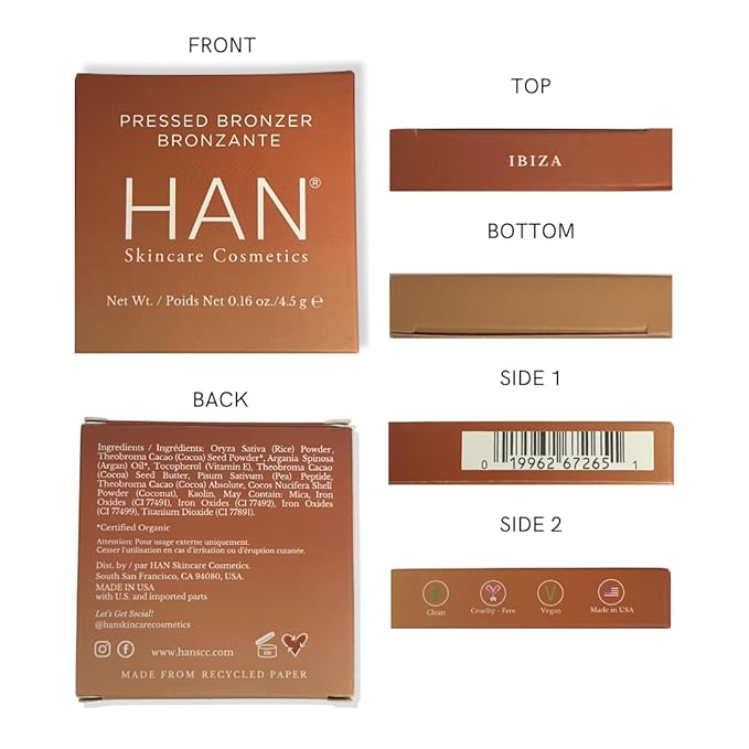 HAN Skincare Cosmetics Vegan, Cruelty-Free Bronzer, Ibiza-VivaGrace Women
