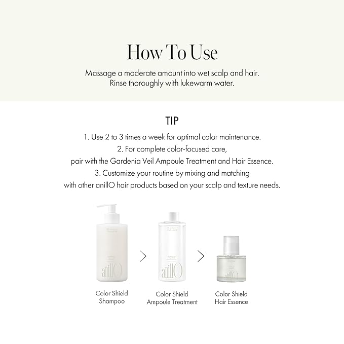 Gardenia Veil Color Shield Shampoo – Color-Treated Hair Care with Vegan Collagen, Protein Complex & White Bloom – Shine Enhancing, Damage Repair, Sulfate & Silicone-Free – 300ml / 10.1 fl oz-VivaGrace Women