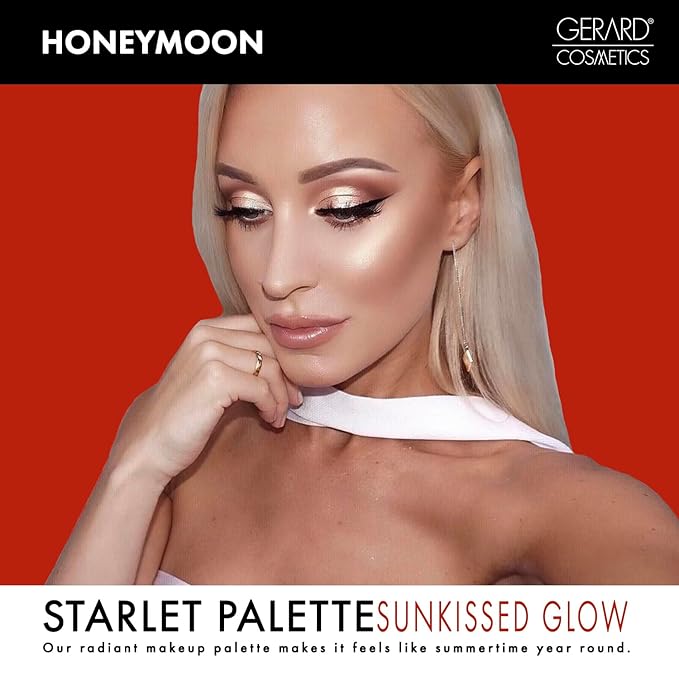 Blush and Bronzer Palette (Honeymoon) by Gerard Cosmetics | Vegan Powder Contour and Blush Makeup Palette | Professional Pigmented Formula | Cruelty Free and Made in the USA-VivaGrace Women