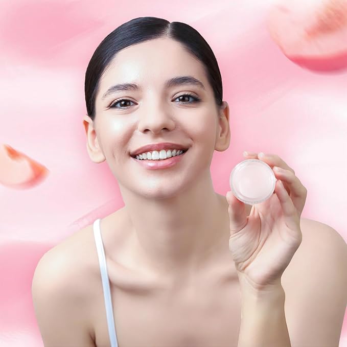 Lip Sleeping Mask,Moisture Lip Mask Overnight,Night Repair Sleeping Lip Balm,Sleeping Lip Butter Balm to Moisturize & Nourish Dry Cracked Lips,Lip Treatment Mask,Peach Lip Mask(20g, 0.7 oz)-VivaGrace Women