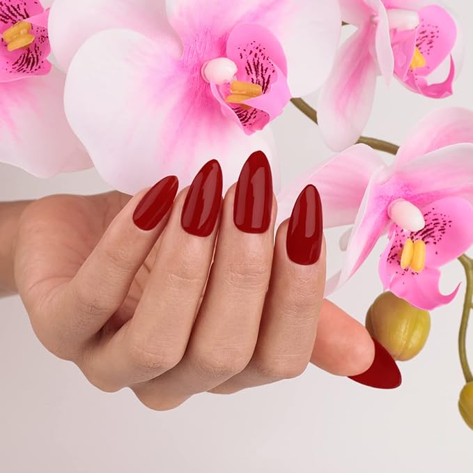 Imtiti Red Gel Nail Polish, 1 Pcs 15ml FireBrick Color Soak Off LED Long-Lasting Nail Gel Polish Nail Art Starter Manicure Salon DIY at Home, 0.5 Fluid Ounces