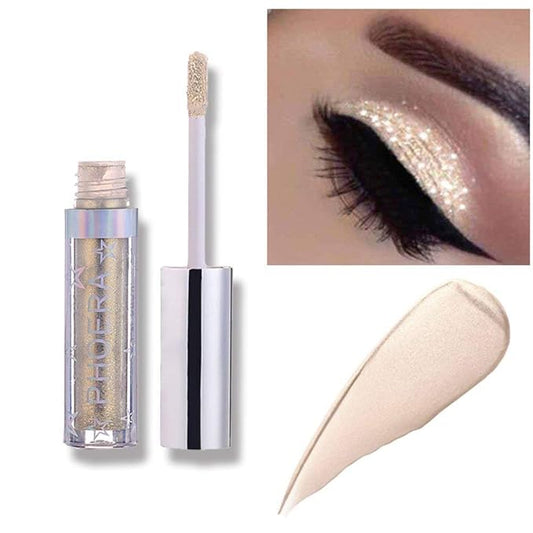 Glitter Eyeshadow,Makeup For Eyes Liquid Shimmer Sparkle Glow Light Colors Pencil Stick Shiny Long Lasting Waterproof Shining Eye Shadow Sets Metallic Pigments Metals Gloss Sparkling Pen Kit (A101)-VivaGrace Women