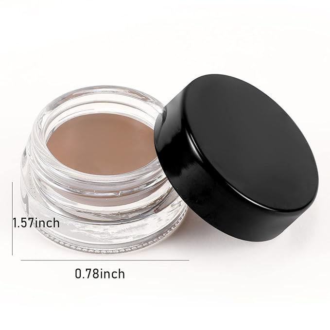 Boobeen Eyebrow Pomade Cream, Waterproof Brow Pomade Gel High Pigmented Long-lasting for Natural Eyebrow Makeup, Suitable for Everyone (caramel)-VivaGrace Women