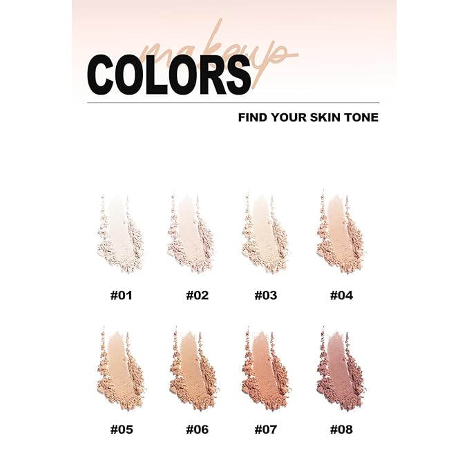 Pressed Face Powder Makeup Mineral Foundation Finishing Powder Pressed Finishing and Setting Powder Loose Setting Powder Makeup #01-VivaGrace Women