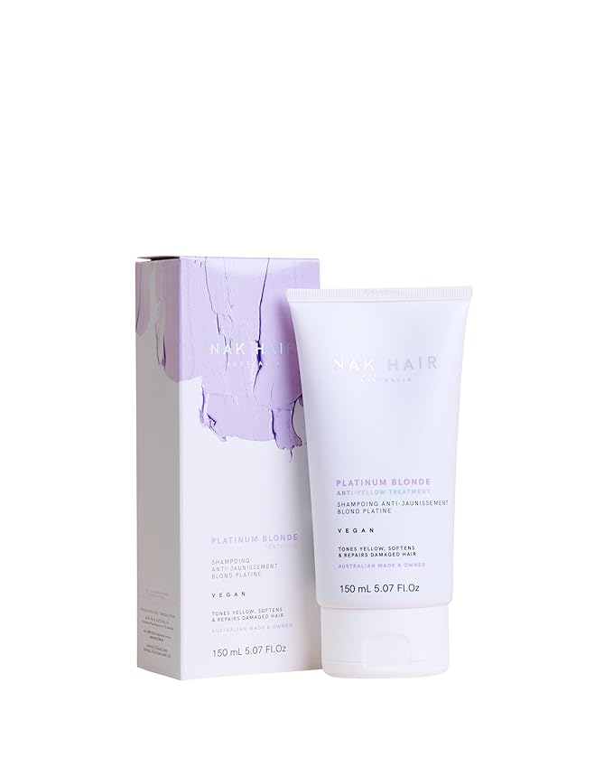 NAK Hair Platinum Blonde Anti-Yellow Treatment 150ml - Toning Hair Treatment-VivaGrace Women