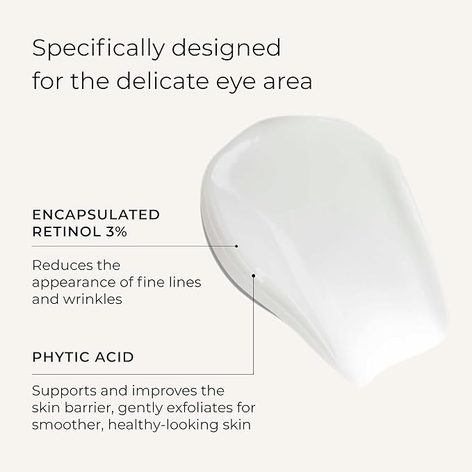 Wunderlift Night Retinol Eye Cream, 3% Encapsulated Retinol, Hyaluronic Acid and Coleus Forskohlii, Vegan and Cruelty free-VivaGrace Women