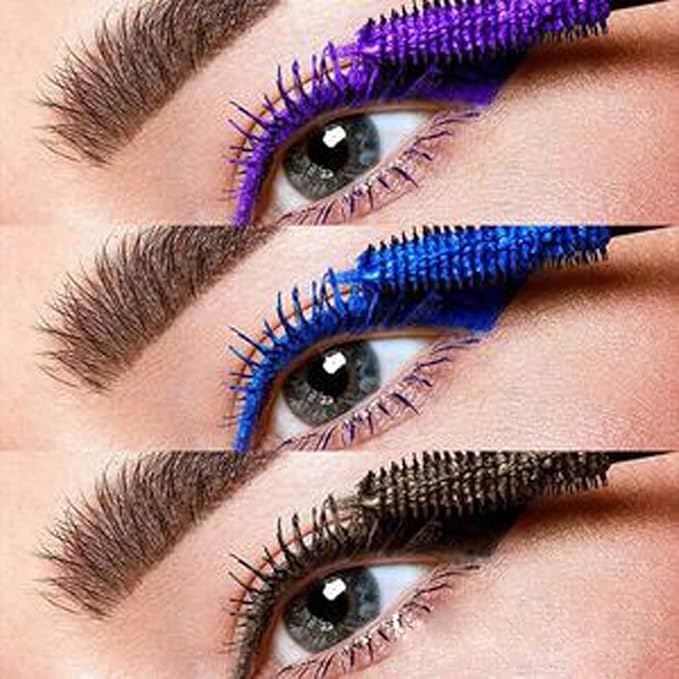 Maydear Blue Waterproof Mascara for Eyelashes - Long Lasting Smudgeproof Color for Women, Fast Dry Lengthening Eye Makeup for Party and Stage Use-VivaGrace Women