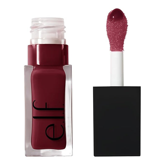 e.l.f. Glow Reviver Lip Oil, Nourishing Tinted Lip Oil For A High-shine Finish, Infused With Jojoba Oil, Vegan & Cruelty-free, Jam Session-VivaGrace Women