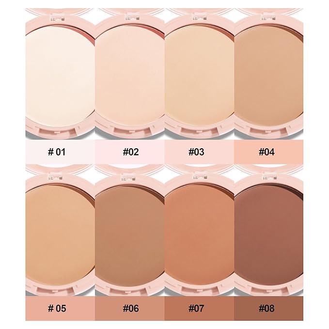 Pressed Face Powder Makeup Mineral Foundation Finishing Powder Pressed Finishing and Setting Powder Loose Setting Powder Makeup #05-VivaGrace Women