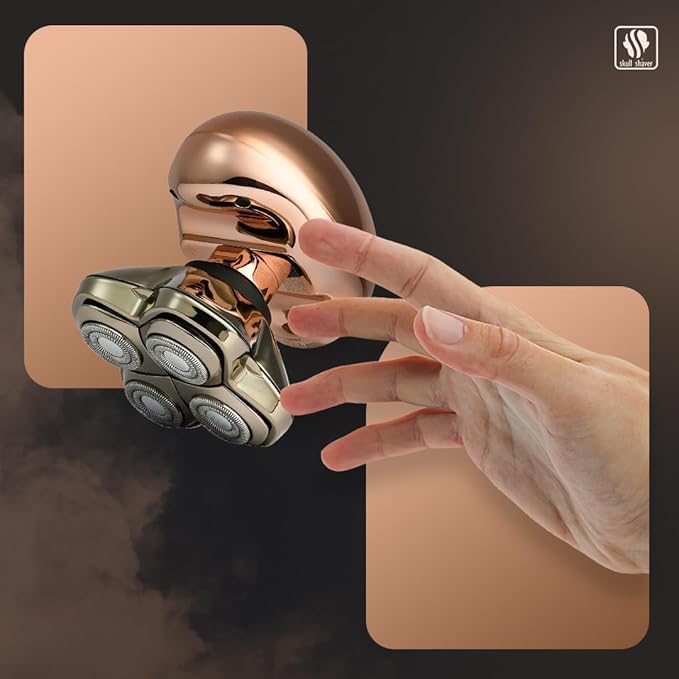 Skull Shaver Butterfly Kiss Pro (Rose Gold): Best Electric Shaver for Bikini, Leg, Body Shaving-VivaGrace Women